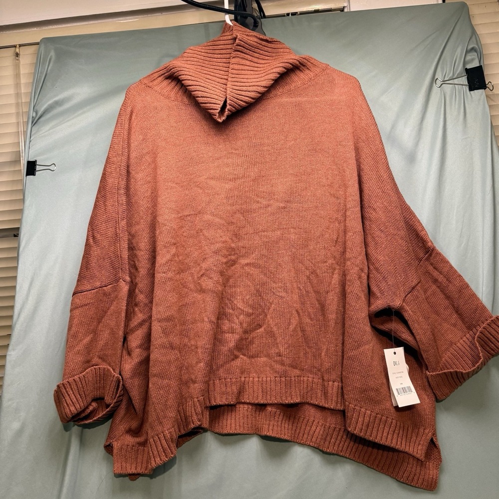 OVLA Olive & Vine Soft Knit Sweater Cardigan Shawl Size S/M Small / Medium NWT